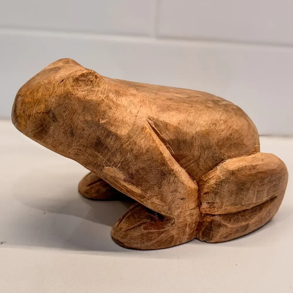 Gorgeous Handcarved Frog Decor-Primitive-Rustic-Country-Farmhouse-Cottage